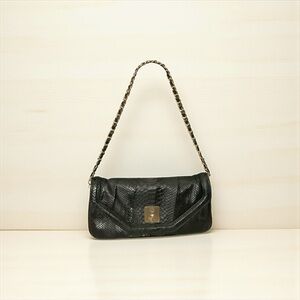 MCM-Vintage Snakeskin Leather Shoulder Bag w/COA-approx 6”x12”x2”-Retail $880